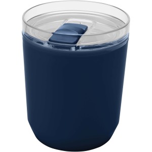 Hudson 180 ml recycled plastic double-wall tumbler, Navy (Glasses)