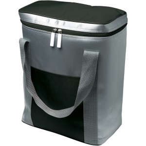 Khltasche aus Polyester Theon, Schwarz/Silber