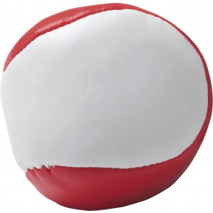 Imitation leather juggling ball Heidi, red (Games)