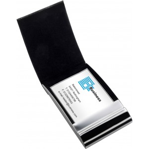 Business card holder, black/silver (Card holders)