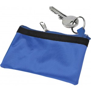 Nylon (70D) key wallet Sheridan, cobalt blue (Wallets)