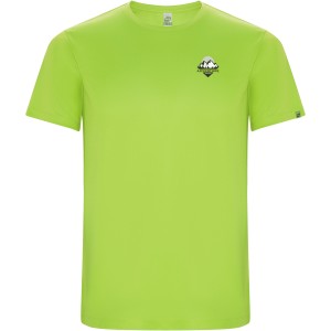 Imola short sleeve kids sports t-shirt, Fluor Green (T-shirt, mixed fiber, synthetic)