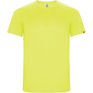 Imola short sleeve men's sports t-shirt, Fluor Yellow (T-shirt, mixed fiber, synthetic)