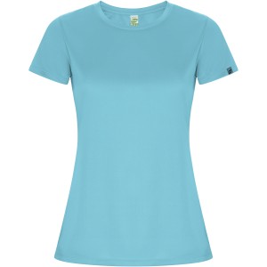 Imola short sleeve women's sports t-shirt, Turquois (T-shirt, mixed fiber, synthetic)