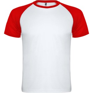 Indianapolis short sleeve unisex sports t-shirt, White, Red <font size=1>[ENG]</font>