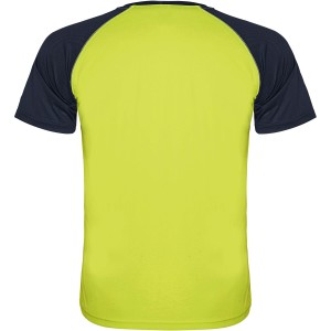 Indianapolis short sleeve unisex sports t-shirt, Fluor Yellow, Navy Blue (T-shirt, mixed fiber, synthetic)