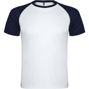 Indianapolis short sleeve unisex sports t-shirt, White, Navy Blue (T-shirt, mixed fiber, synthetic)