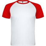 Indianapolis short sleeve unisex sports t-shirt, White, Red (R66508X)