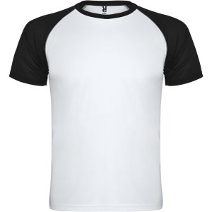 Indianapolis short sleeve unisex sports t-shirt, White, Solid black (T-shirt, mixed fiber, synthetic)