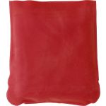 Inflatable velour travel cushion, red (9651-08)