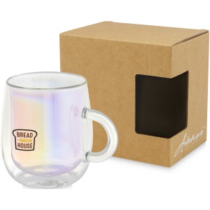 Iris 330 ml glass mug, Multi-colour (Mugs)