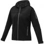 Match women's softshell jacket, Solid black