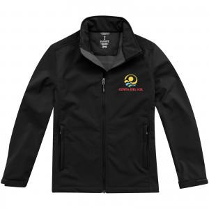 Maxson softshell jacket, solid black (Jackets)