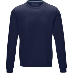 Jasper men's GOTS organic GRS recycled crewneck sweater, Navy (Pullovers)