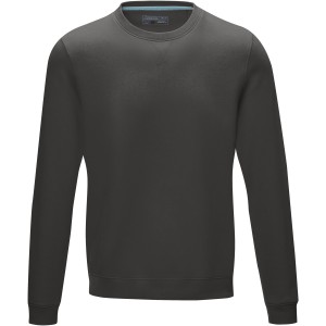 Jasper men's GOTS organic GRS recycled crewneck sweater, Storm grey (Pullovers)