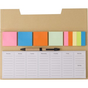 Papier-Memo-Set Lipa, Braun