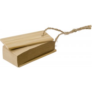 Bambushlle mit Haftnotizen Kingston, Braun