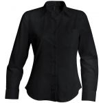 JESSICA - LADIES' LONG-SLEEVED SHIRT, Black (KA549BL)