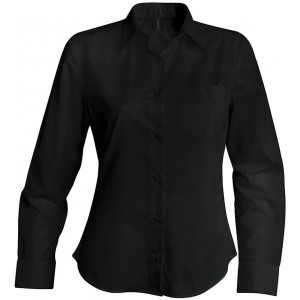 JESSICA > LADIES' LONG-SLEEVED SHIRT, Black (shirt)