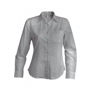 JESSICA > LADIES' LONG-SLEEVED SHIRT, Silver (shirt)