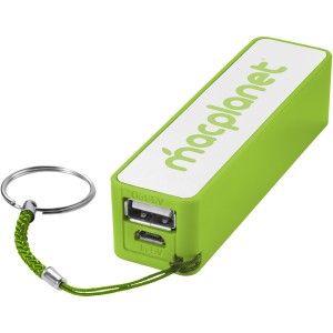 Jive 2000 mAh power bank, Lime,White (Powerbanks)