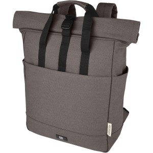 Joey 15? GRS recycled canvas rolltop laptop backpack 15L, Grey (Backpacks)