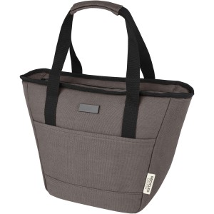 Joey 9-can GRS recycled canvas lunch cooler bag 6L, Grey (Cooler bags)