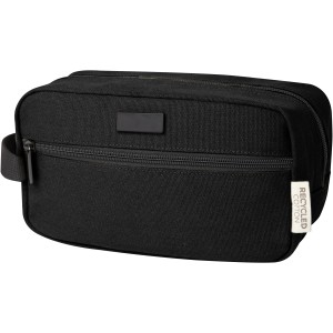 Joey Kosmetiktasche aus GRS recyceltem Canvas 3,5 L, schwarz