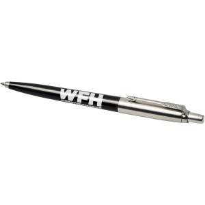 Jotter ballpoint pen, solid black,Silver (Metallic pen)