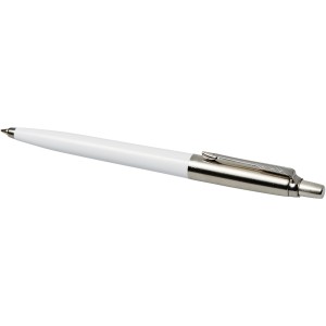 Jotter ballpoint pen, White,Silver (Metallic pen)