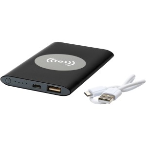 Juice 4000mAh wireless powerbank, Solid black (Powerbanks)