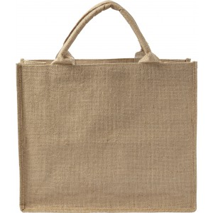 Jute shopping bag Ridley, brown (cotton bag)