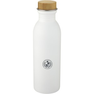 Kalix 650 ml stainless steel sport bottle, White (Water bottles)