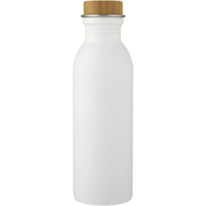 Kalix 650 ml stainless steel sport bottle, White (Water bottles)