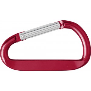 Aluminium carabiner key chain Guilermo, red <font size=1>[ENG]</font>
