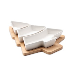 Christmas tree serving tray, White <font size=1>[ENG]</font>