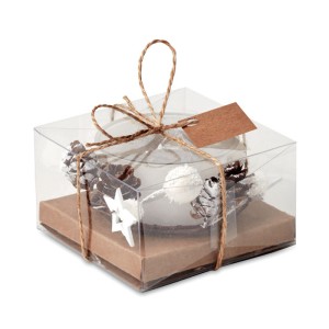 Christmas candle holder, White <font size=1>[ENG]</font>
