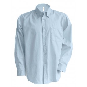 MEN'S LONG-SLEEVED OXFORD SHIRT, Oxford Blue <font size=1>[ENG]</font>