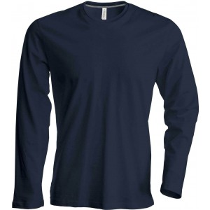 MEN'S LONG-SLEEVED CREW NECK T-SHIRT, Dark Grey <font size=1>[ENG]</font>