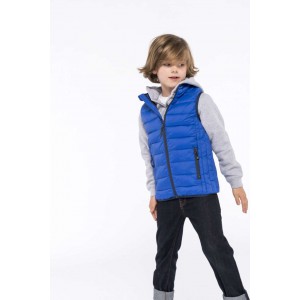 KIDS' LIGHTWEIGHT SLEEVELESS PADDED JACKET, Light Royal Blue <font size=1>[ENG]</font>