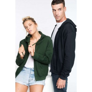 FULL ZIP HOODED SWEATSHIRT, Black <font size=1>[ENG]</font>