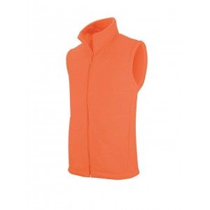 LUCA - MEN'S MICROFLEECE GILET, Fluorescent Orange <font size=1>[ENG]</font>