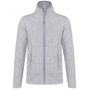 MAUREEN - LADIES' FULL ZIP MICROFLEECE JACKET, Ash Heather <font size=1>[ENG]</font>