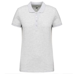 LADIES? SHORT-SLEEVED PIQU� POLO SHIRT, Ash Heather <font size=1>[ENG]</font>