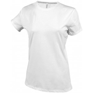 LADIES' SHORT SLEEVE CREW NECK T-SHIRT, White <font size=1>[ENG]</font>