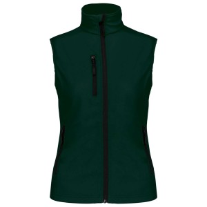 LADIES' SOFTSHELL BODYWARMER, Bottle Green <font size=1>[ENG]</font>