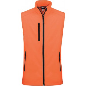 LADIES' SOFTSHELL BODYWARMER, Fluorescent Orange <font size=1>[ENG]</font>