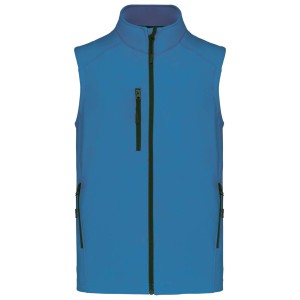 MEN'S SOFTSHELL BODYWARMER, Aqua Blue <font size=1>[ENG]</font>