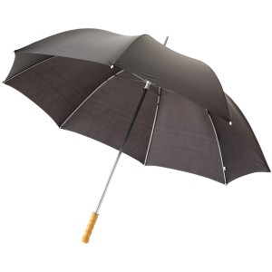 Karl 30" Golfschirm mit Holzgriff, schwarz