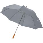 Karl 30" golf umbrella with wooden handle, Grey (10901812)